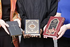 Bible, Koran and Torah, Paris, France, Europe