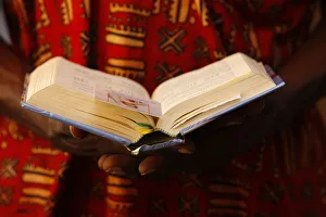 Images Dated 12th February 2009: Bible reading, Lome, Togo, West Africa, Africa