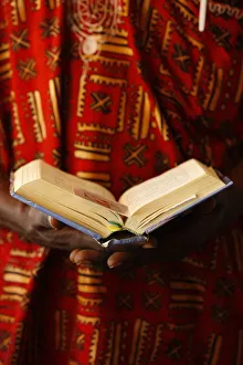 Images Dated 12th February 2009: Bible reading, Lome, Togo, West Africa, Africa