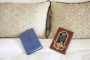 Images Dated 26th October 2009: Bible and Torah, Abu Dhabi, United Arab Emirates, Middle East