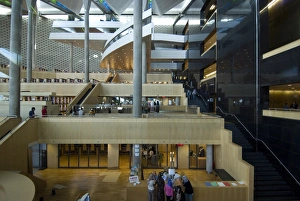 Images Dated 21st October 2007: Bibliotheka Alexandrina, the new library in Alexandria, Egypt, North Africa, Africa