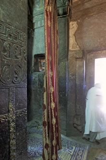 Lalibela Prints: Bieta Maskal (House of the Cross), town of Lalibela, Wollo region, Ethiopia, Africa