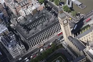 Big Ben and government offices, Westminster, London, England, United Kingdom, Europe