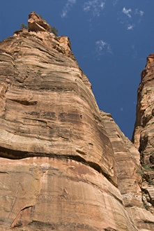 Rock Climber Prints: Big Bend area, two rock climbers, Zion National Park, Utah, United States of America