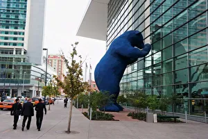 Street Scenes Prints: Big blue bear at Colorado Convention Center, Denver, Colorado, United States of America