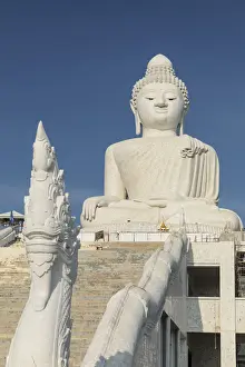 Step Prints: Big Buddha, Phuket, Thailand, Southeast Asia, Asia