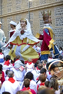 Portraits Prints: Big heads for children (Cabezones), San Fermin festival, Pamplona, Navarra