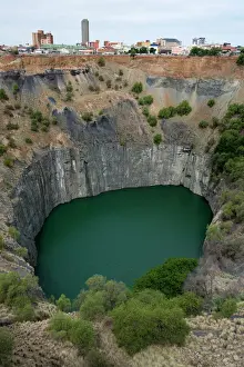 Industry Prints: The Big Hole, part of Kimberley diamond mine which yielded 2722 kg of diamonds