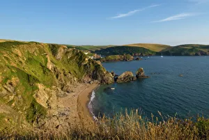 South Hams Prints: Bigbury Bay, South Hams, Devon, England, United Kingdom, Europe