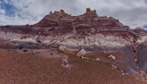 Earth Science Prints: The Billings Gap Overlook on the east side of Blue Mesa in Petrified Forest National Park
