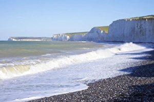 White Cliffs Prints: Birling Gap and chalk cliffs of the Seven Sisters
