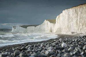 Seven Sisters Prints: Birling Gap and the Seven Sisters chalk cliffs, East Sussex, South Downs National Park