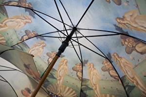 Umbrella Prints: The Birth of Venus by Botticelli, Florence, Tuscany, Italy, Europe