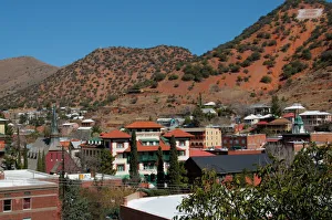 Old Fashioned Prints: Bisbee, an old copper mining town, Arizona, United States of America, North America