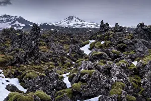 Enthusiasts Prints: Bjarnarhofn Lava Field, Snaefellsnes Peninsula, Iceland
