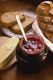 Jars Prints: Black cherry jam and kirsch, Switzerland, Europe