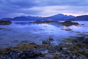 Black Cuillins range from the shores of Loch Eishort