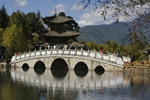 Li Jiang Prints: Black Dragon Pool Park, Lijiang, Yunnan, China, Asia