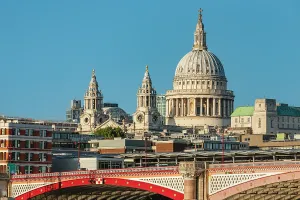 Clarity Prints: Black Friars Bridge and St Paul's Cathedral, London, England, Grovbritannien