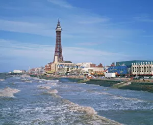 Lancashire Collection: The Blackpool Tower, Blackpool, Lancashire, England, United Kingdom, Europe