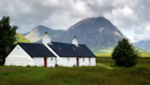 Cottage Prints: Blackrock Cottage, Glencoe, Scotland, United Kingdom, Europe