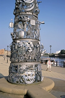 New Castle Prints: Detail on the Blacksmiths Needle, Quayside, Newcastle-on-Tyne, England