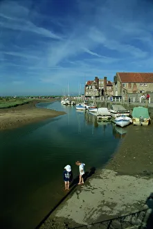 Children Prints: Blakeney harbour, Norfolk, England, United Kingdom, Europe