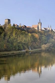 Images Dated 1st November 2009: Blauer Turm Tower and St. Peter collegiate church, Bad Wimpfen, Neckartal Valley