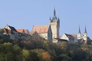 Images Dated 1st November 2009: Blauer Turm Tower and St. Peter collegiate church, Bad Wimpfen, Neckartal Valley