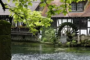 Images Dated 19th May 2010: Mill at Blautopf, Blaubeuren, Swabian Mountains, Baden-Wurttemberg, Germany, Europe