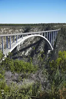 Eastern Cape Prints: Bloukrans River Bridge, site of worlds highest bungy jump, Storms River
