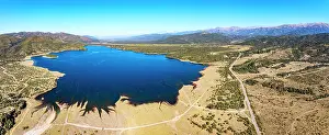 Dirt Prints: Blue artificial lake at Embalse Campo Alegre, Salta, Argentina