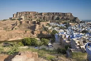 The Blue City of Jodhpur, Western Rajasthan, India, Asia