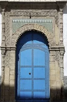 Blue door, Essaouira, Morocco, North Africa, Africa