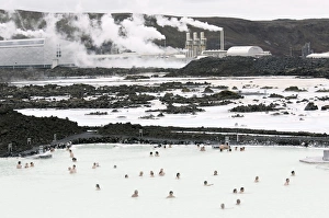 Reykjanes Prints: The Blue Lagoon, Reykjanes Peninsula, Iceand, Polar Regions