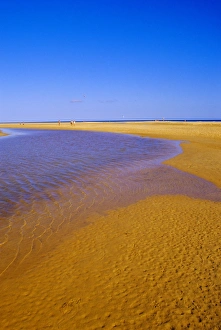 Canary Island Prints: Blue lagoon and sandy beach