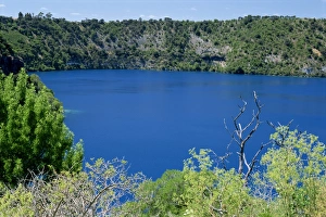 Crater Prints: The Blue Lake, one of three crater lakes at the top of Mount Gambier, an extinct volcano