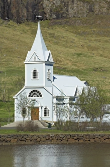 Lutheran Prints: Blue Lutheran church