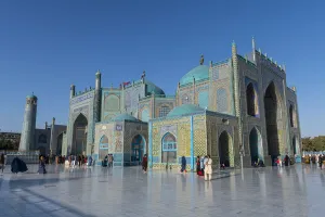 Frescos Prints: Blue Mosque, Mazar-E-Sharif, Afghanistan, Asia
