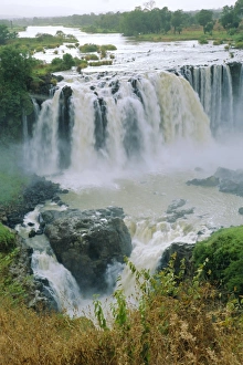 Blue Nile Prints: The Blue Nile, waterfalls near Lake Tana, Abyssinian Highlands, Gondor region