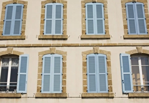 South Finistere Prints: Blue shutters, Audierne, Southern Finistere, Brittany, France