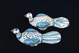 Pottery Prints: Blue Sindi pottery