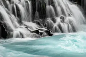 Stunning Prints: The Blue Waters of Bruarfoss Waterfall, Bruarfoss, near Laugarvatn, Southwest Iceland