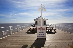 Piers Prints: Boardwalk Cafe on the Pier at Felixstowe, Suffolk, England, United Kingdom, Europe
