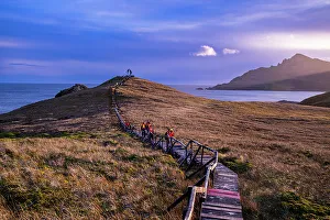 Famous Landmark Prints: Boardwalk at Cape Horn, southern most point in South America
