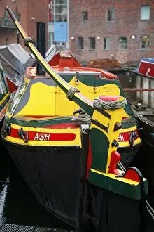 Images Dated 10th July 2008: Boat dock at Gas street canal, Birmingham, England, United Kingdom, Europe