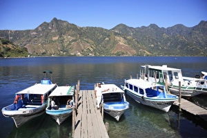 Images Dated 27th November 2007: Boat dock, San Pedro, San Pedro La Laguna, Lake Atitlan, Guatemala, Central America