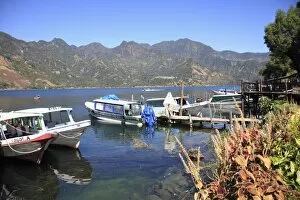 Images Dated 27th November 2007: Boat dock, San Pedro, San Pedro La Laguna, Lake Atitlan, Guatemala, Central America