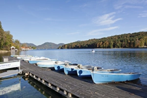 Boat hire, Walchensee Village, Walchensee Lake, Bavarian Alps, Upper Bavaria, Bavaria, Germany, Europe
