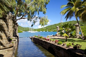 Antigua Prints: Boat Home and Sail Loft, Nelsons Dockyard